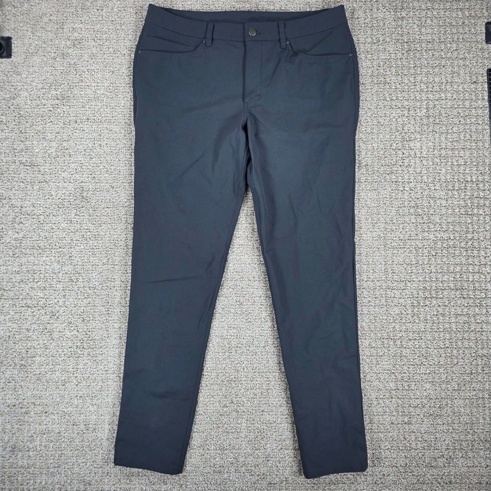 Lululemon ABC Pant Slim Fit Warpstreme Blue Mens Size 34x33